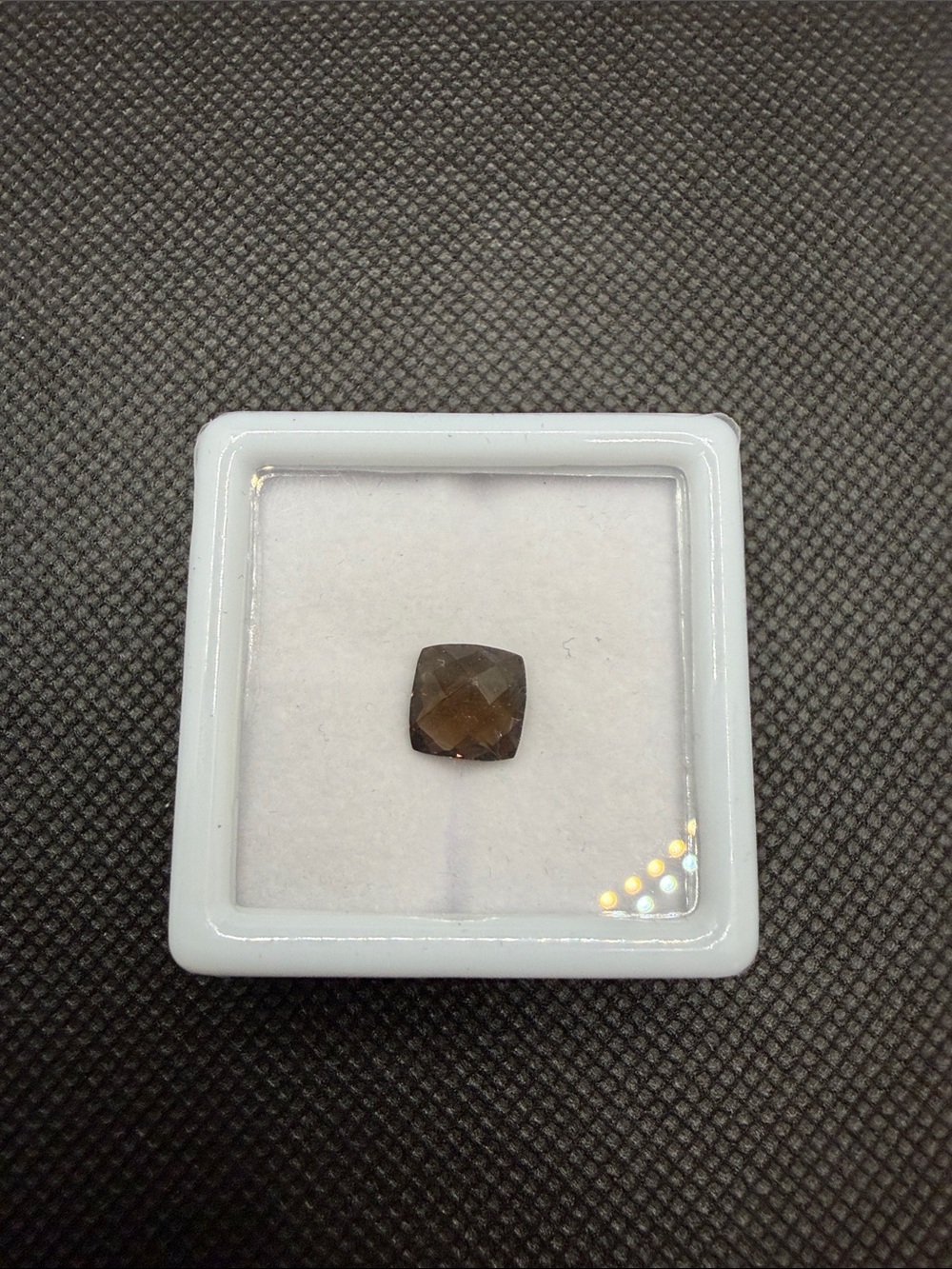 Smoky Quartz Cushion Checkerboard Cut loose Gemstone 9x9